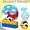 Toy Inspired Game Piñata Cow Piñata for Kids Cartoon Story with Stick Blue Yellow Red Cow Clouds Decor for Boys Girls Adults Birthday Baby Shower Party Supplies Gifts Decor(Number 2)